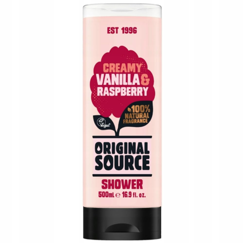 Original Source Vanilla & Raspberry Vegan Shower Gel, 500 ml