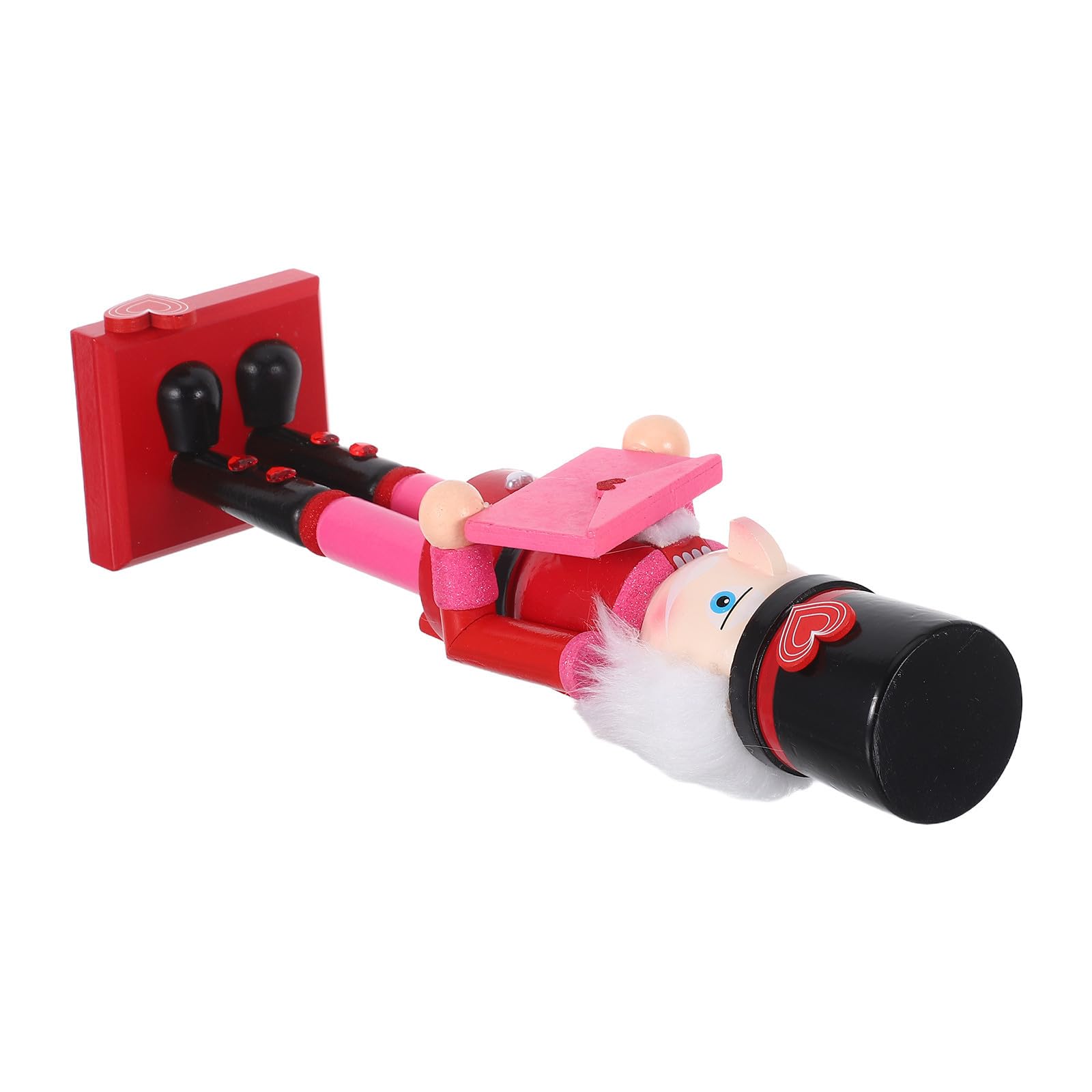 Beaupretty 2 Piezas Cascanueces Navideño de Madera Rojo 36cm para Mesa