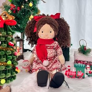 Waldorf doll handmade rag doll personalized collectors plush doll for kids birthday present with beautiful present box skylar 12  urban country home decor