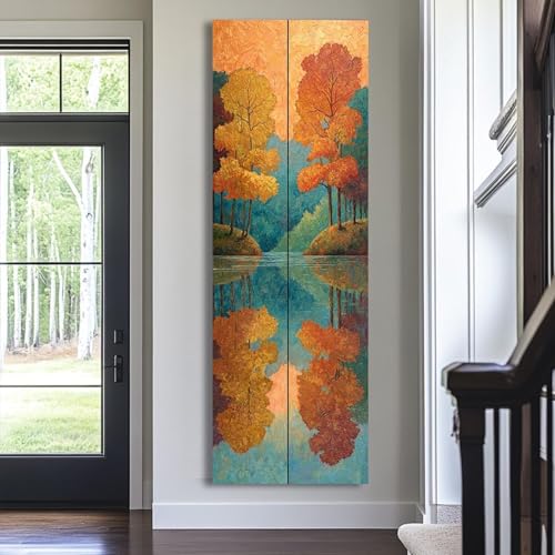 Toile long et étroit pour bureau et salon pour créer une ambiance zen et moderne