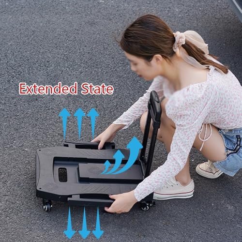 Carretilla plegable de plataforma plana para transporte miniatura 6