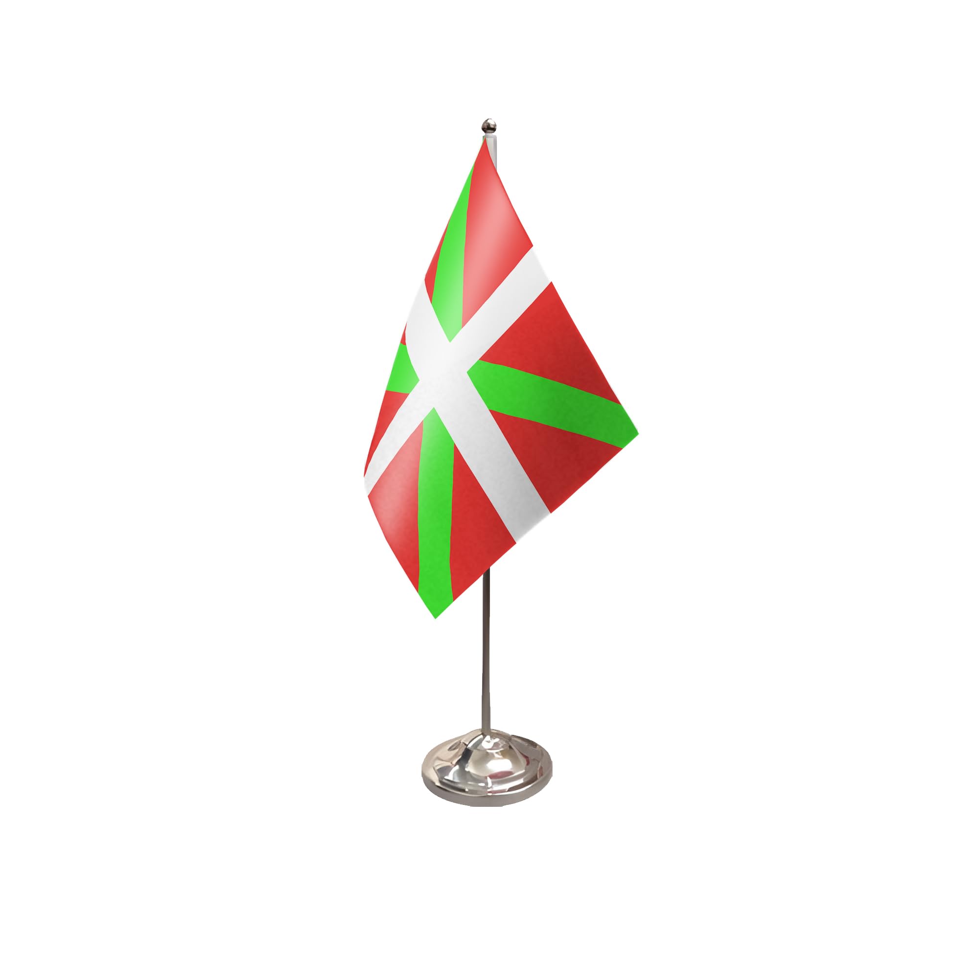 Flagtex Basque Satin Table Flag With Chrome Pole & Base โ image 1