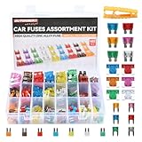 460Pcs Car Fuses Automotive Kit, Micro2, Standard, Micro Fuse for Car, Mini Auto Fuses Assortment Kit 2A 3A 5A 7.5A 10A 15A 20A 25A 30A 40A with Puller for RV Truck Motorcycle Boat DIY Mechanics