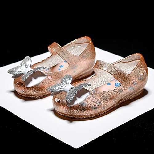 EnJoCho Children Kids Girls Sandals LED Light Luminous Shoes Casual Shoes Bow Princess Shoes Toddler Girls Sandals (Gold, 9 Years)4