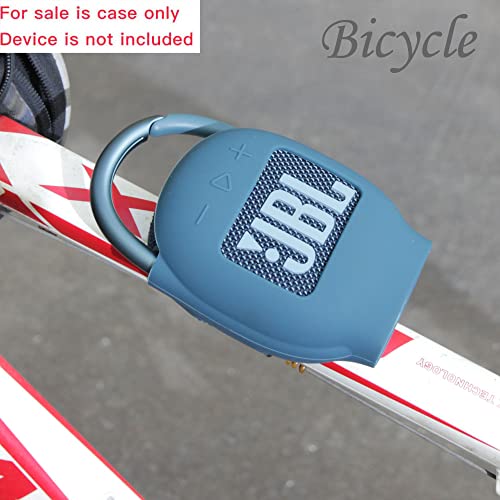 Hermitshell Silicone Sleeve is Suitable for JBL Clip 5 /JBL Clip 4 Waterproof, Portable Speaker (Blue) (Silicone Cover Only) - Image 4