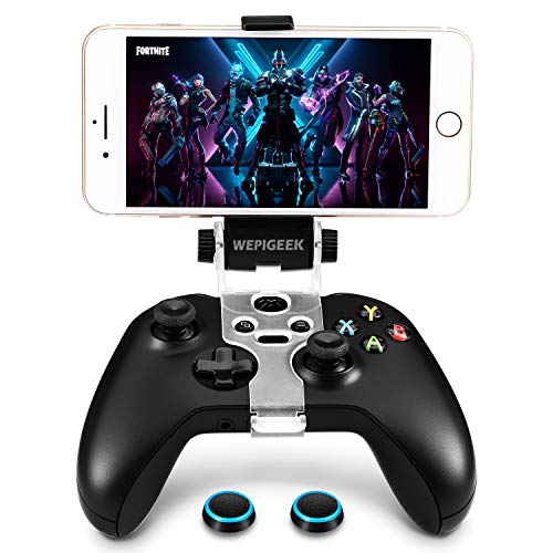 WEPIGEEK Adjustable Wireless Controller Phone Clip Mount Holder Clamp Compatible with Xbox/Xbox One/Xbox One S/Elite Bluetooth Gamepad