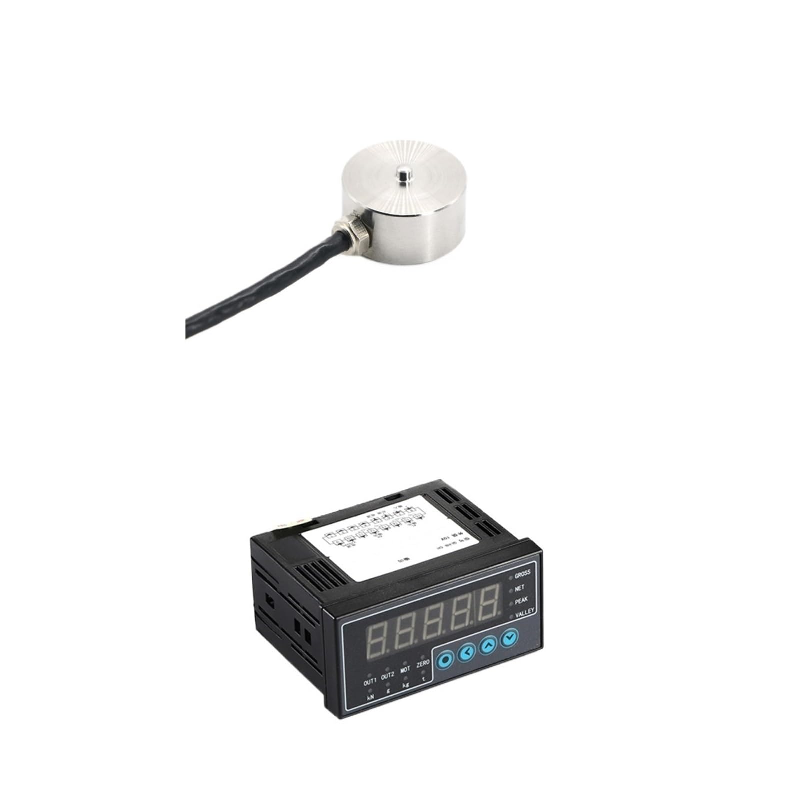 MXXDMOPD Micro Load Cell Sensor+Indicator Display Weighing Compression and Tension 5KG 10KG 20KG 30KG 50KG 100KG 200KG 300KG 500KG(500KG and Indicator)