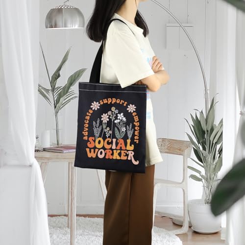 Bolsa tote de agradecimiento para trabajadores sociales ENSIANTH - Regalo para graduados en Trabajo Social, apoyo a voluntarios, empoderamiento de defensores miniatura 2