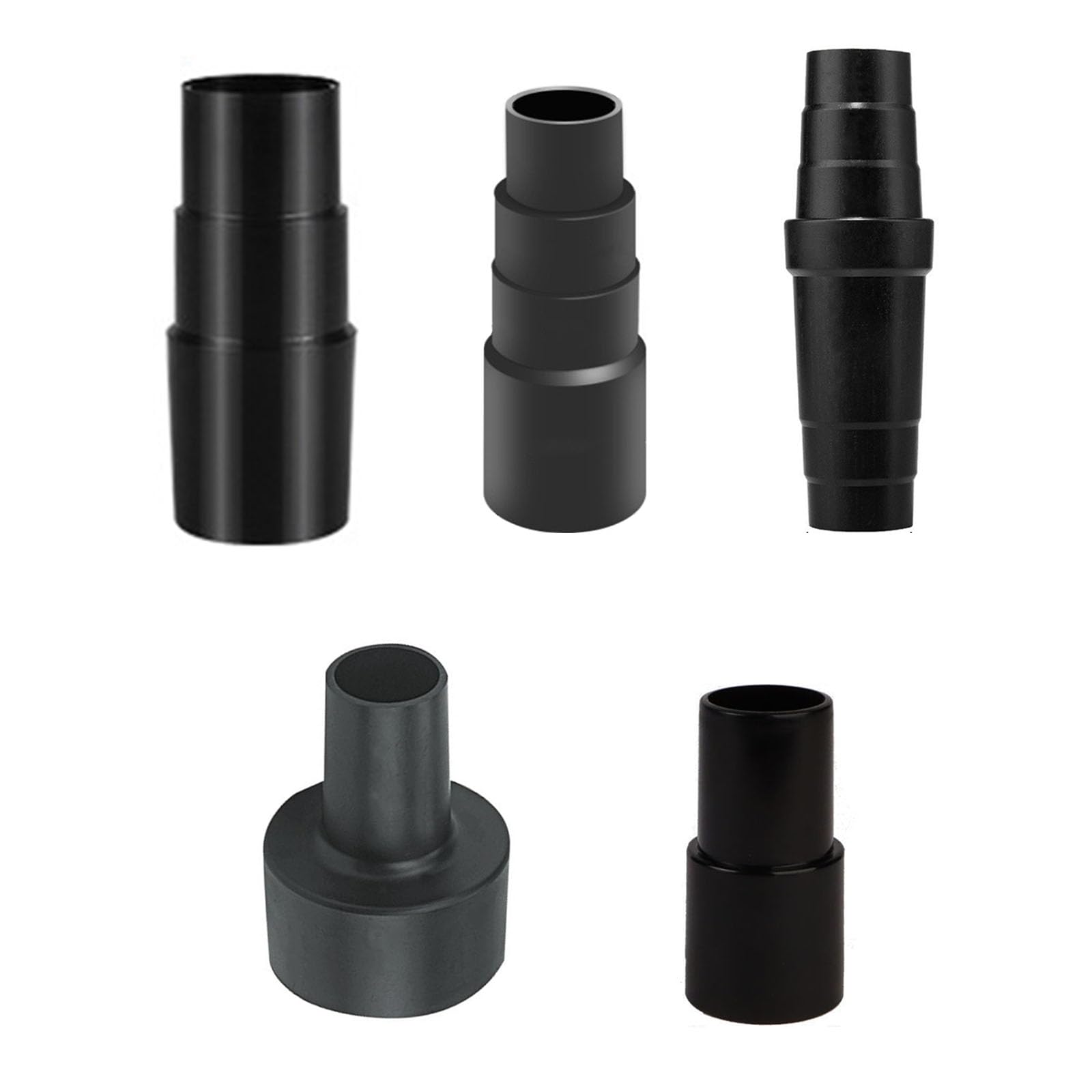 Kalttoy 5pcs Universally Adapter Vacuuming Cleaner Attachment Hose Port Adapter Converter Power Connector Replacement Accessory Vacuum Attachment Converter Hose