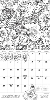 Calendar 2018 Color Me Happy Mini Calendar Book