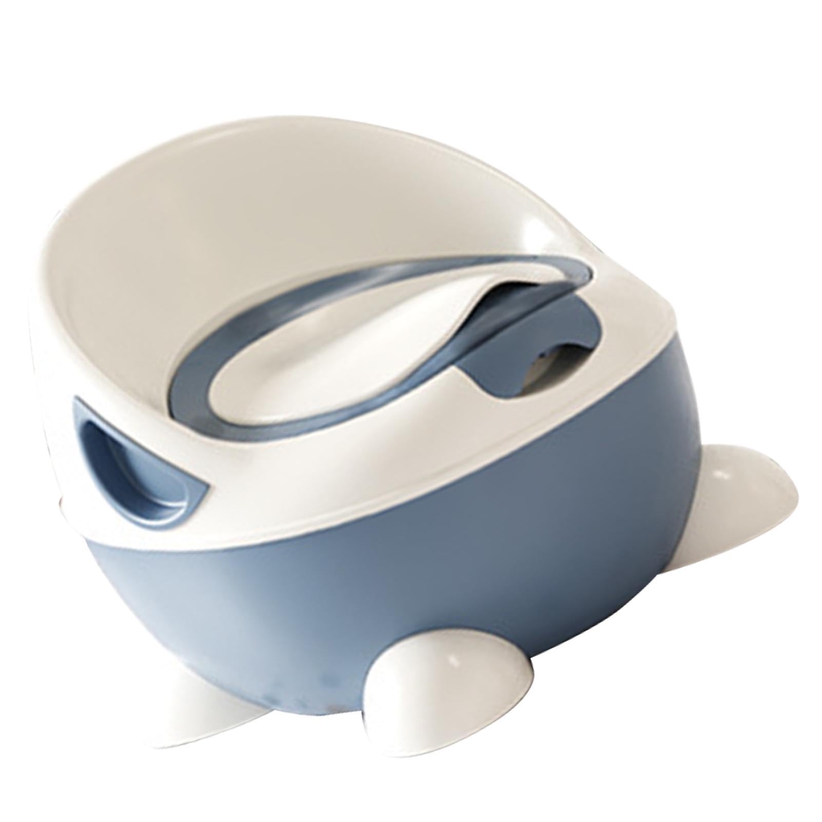Inodoro para Niños, Diseño Bonito, Ajustable, Orinal de Entrenamiento para Bebés y Niños Pequeños, Material PP, 1 Unidad (Azul)