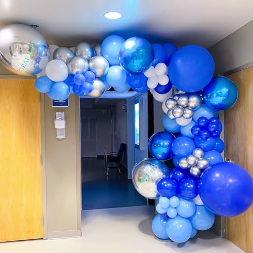Image of Voircoloria Royal Blue Balloons, 66pack 12inch Blue Latex Party Balloons for Graduation, Wedding, Birthday, Baby Shower, Gender Reveal, Anniversary Party Decorations