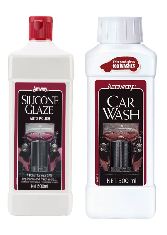 Amway Silicone Glaze Auto Polish & Car Wash Concentrated Liquid 500ml Each-picture-1