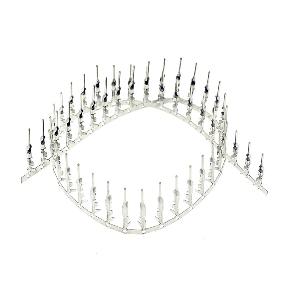 ICXLPMC 100PCS Connector 2.54mm Jumper Wire Cable Pin Connector Terminal Male Pin Connector for Housing Jumper