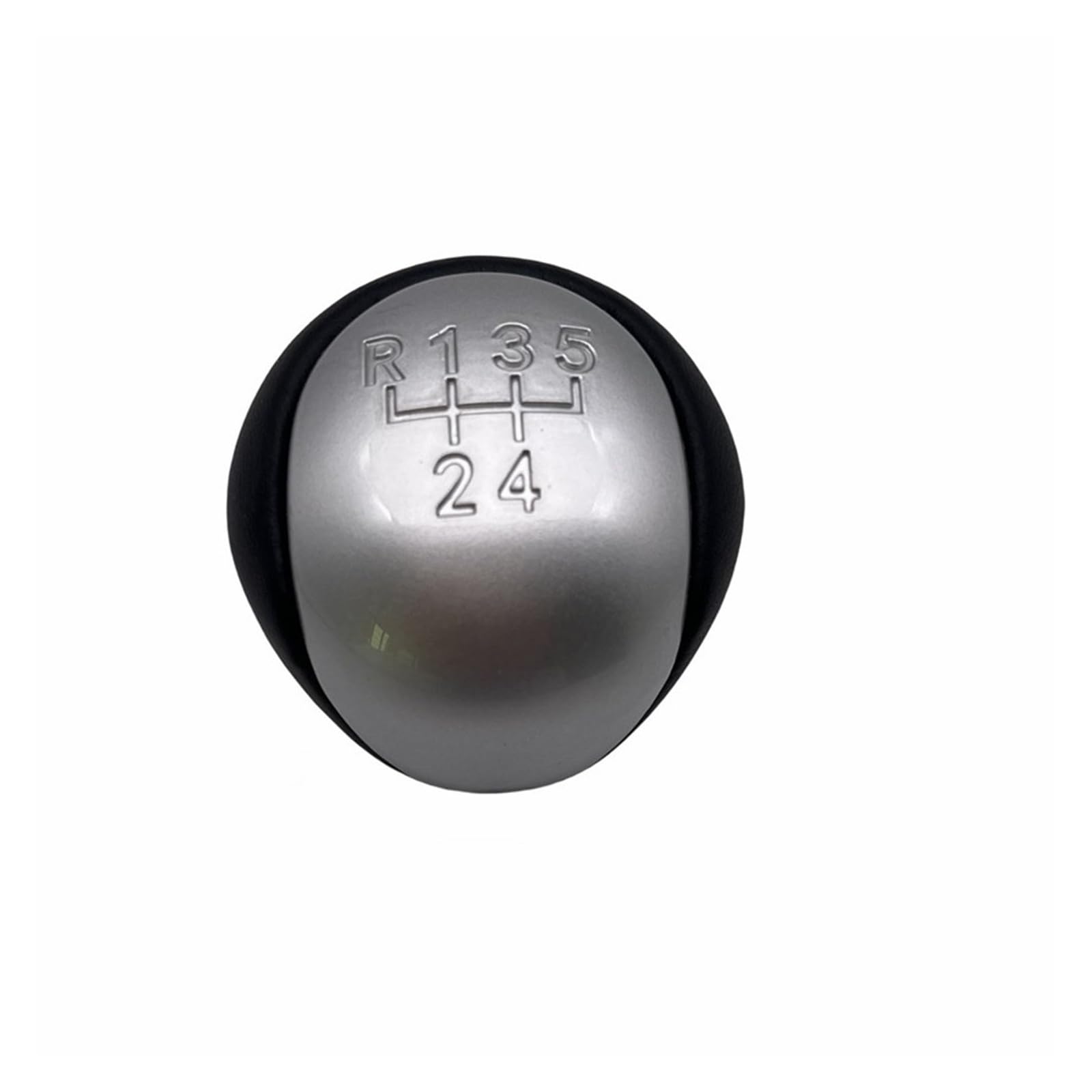 ZhanNuoBHd for Hyundai for Elantra for I30 for Kia for Forte for Soul Car Accessory 5 Speed Gear Shift Knob Shifter Lever Handball Stick Shifter Lever Knob(Silver)