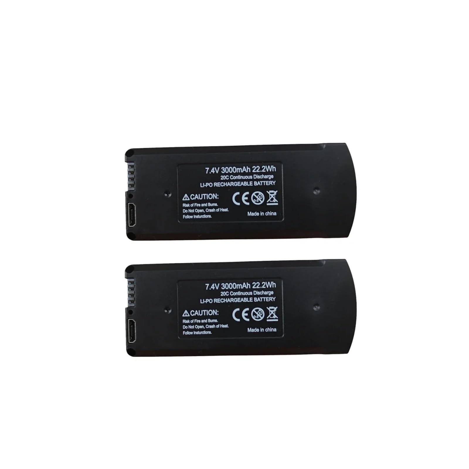 V198 GPS Drone Battery 3000mAh 7.4V Li-ion Pack With 22.2Wh Energy, Replacement For V198 MAX PRO 8K RC Quadcopter(2pcs)