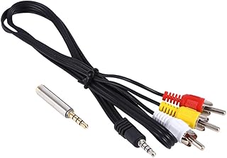 Stereo Audio Video AUX Cable Video Wire AV Cable for Raspberry Pi 2 Model B+ Plug and Play New Support 1 to 3 Outputs and Connect Both Audio and Video