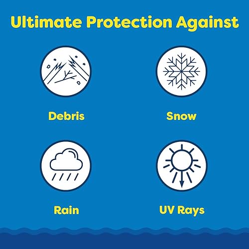 Miniatura 3 de In The Swim Cubierta de invierno ovalada sobre el suelo de 12 x 24 pies - Protector polar - 20 años - 14 x 14 Scrim - Cabrestante y cable incluidos