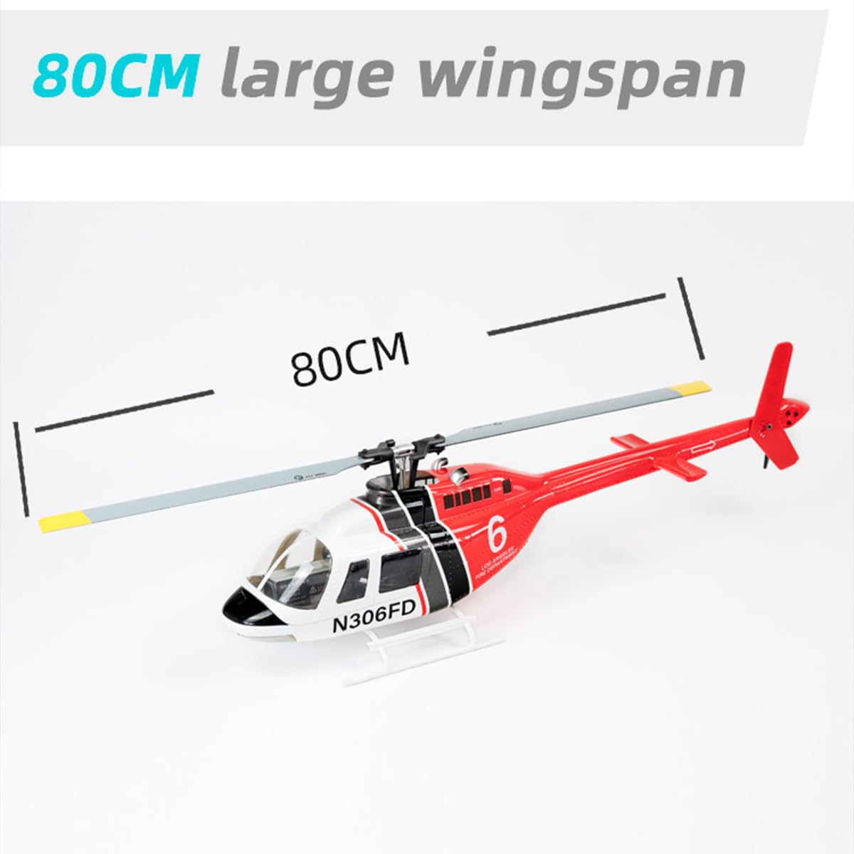 FW Bell-206-V3 RC helikopter dla dorosłych, klasa 470 2,4 G 6CH wojskowy helikopter RC model z kontrolerem lotu H1, statek powietrzny bez baterii. Nadajnik, zabawka, prezenty -RNP
