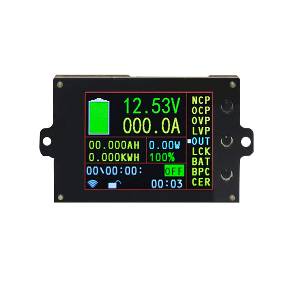 Multímetro DC Voltímetro 500V Wireless Color Pantalla LCD DC Voltaje Amperímetro Medidor de Potencia Voltímetro Electrico Digital Voltímetro 50A-500A