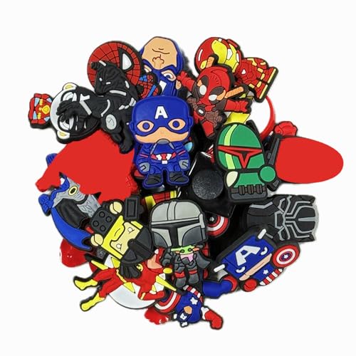 Imagen de PANYI 31 piezas Shoe Charms Pins para Croc PVC Encantos de Zapatos adecuado para zuecos decoración de zapatos pulsera de bricolaje bolsa de regalo