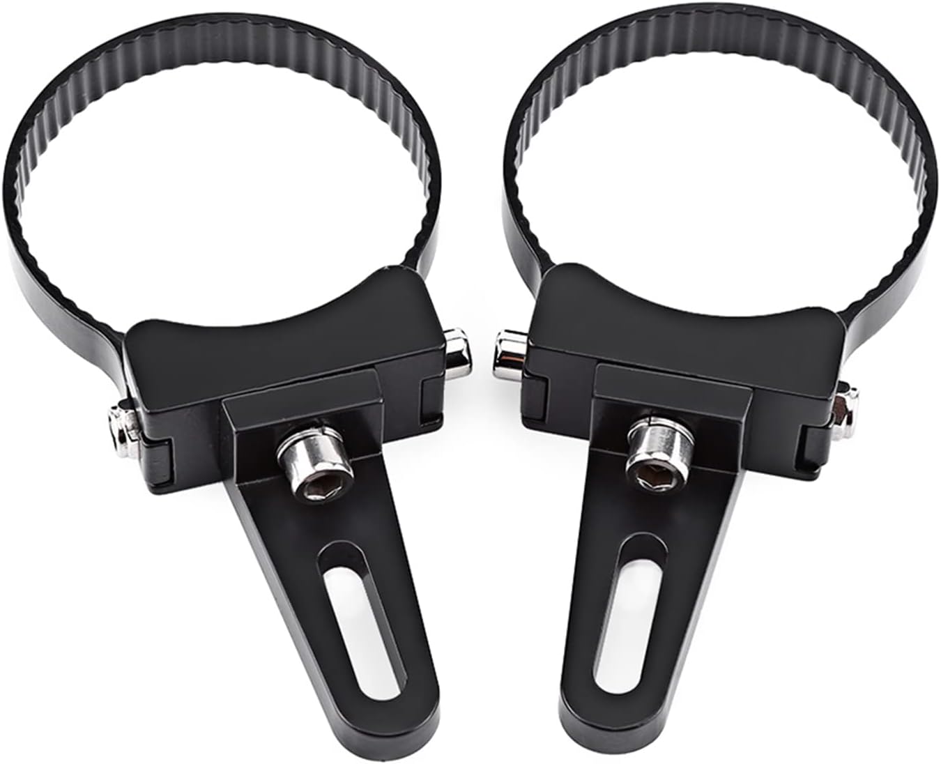 2 pcs Work Light Clamp Bar Mounting Bracket Clamping Work Light Tube Clamp Bracket Bar Mounting Bracket Kit for Most Cars, Trucks, SUV, ATV, Off-road Vehicle(2.5 inches)