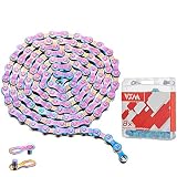 6/7/8 Speed Bike Chain Rainbow Chain for Bike 1/2" x11/128 116 Links Lightweight Bicycle Chain，Bike