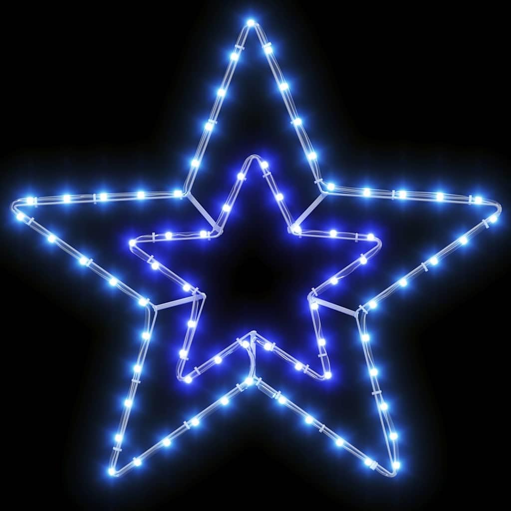 LED Weihnachtsstern mit 72 kaltweien LEDs, Weihnachtsstern aus Eisen mit  den Maen 51,5 x 50 x 0,65 cm fr Festliche Beleuchtung innen und auen :  Amazon.de: Beleuchtung