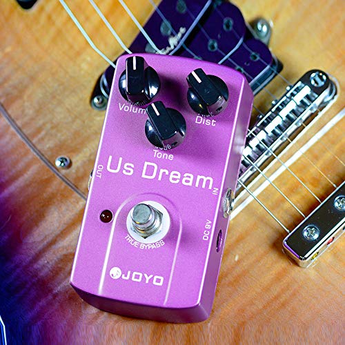 Image of JOYO Distortion Pedal High-Gain Dist Simulates Driven Tube Amplifier for Electric Guitar Effect - True Bypass (US Dream JF-34)