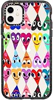 Vista 45 de Funda Impact de CASETiFY para iPhone 11 - Rosas Rojas (Transparente) - Negro Claro