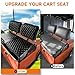 Yamaha G2 G8 G9 G11 G14 G16 G19 G20 G22 Seat Covers,Front Golf Cart Black Seat Cover Enhanced/Comfortable/Breathable Vinyl Leather for Golf Cart Yamaha Separate Backrest,2 Convenient Pockets