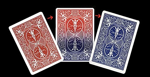 yaoji one Pieces Visual Color Changing Props Poker Wake up Visual Magic Items Blue Back can Also Become red Back yaoji one Pieces Visual Color Changing Props Poker Wake up Visual Magic Items Blue Back can Also Become red Back