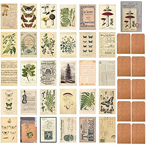 DTMEFJ Vintage Postcards and Envelopes Set Cover