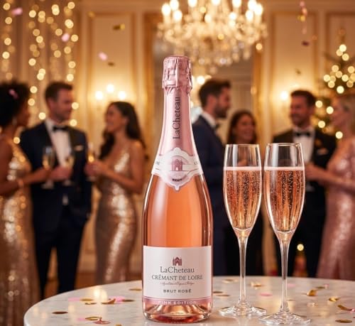 LaCheteau - Crémant de Loire Rosé Pink Edition Brut - Premium trocken rosé Sekt aus Frankreich, Methode Traditionnelle (1 x 0.75 l)