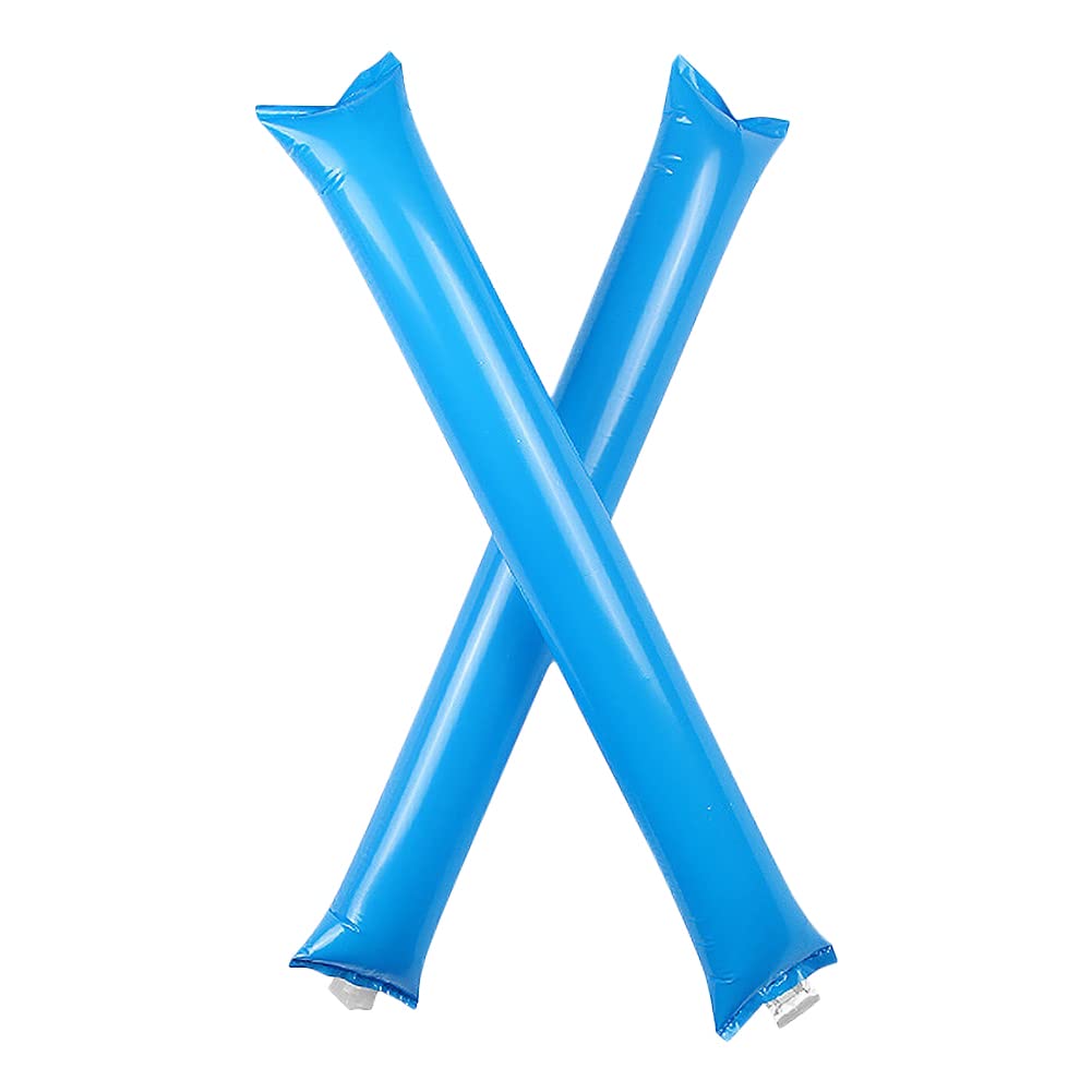 haozaikeji 50 Pcs Inflatable Cheering Sticks Thicken Plastic Thunder Sticks Boom Noise Makers Bam Bam Stick for Sports Events Basketball Football Game Party Supplies