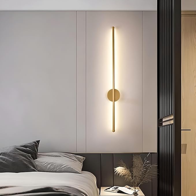 Image of FILLISKA Led Wall Highlighter Light, 3-in-1 Colour Changing, Luxurious Wall Decor (18 Watt Sleek Gold-098)