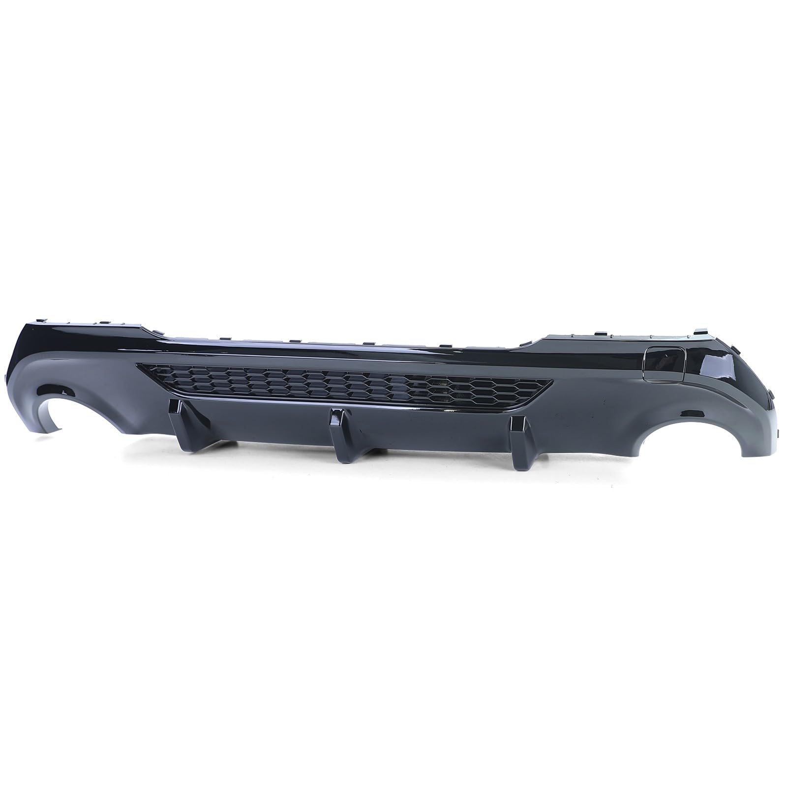 europetuning - DIFFUSEUR Sport Noir Brillant Double Sorties Compatible BMW Serie 1 F40 118d 120d 128ti (05921)