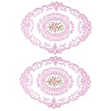 Placemat en dentelle décorative - les namens de dentelle décoratifs élèvent n'importe quelle table, son design exquis se fond sans effort dans un décor monochromatique et vibrant, une table en dentelle