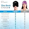 TheraICE Migraine Relief Cap, Soothing Headache Hat Ice Pack Mask, Face Cold Compress Cooling Gel Head Wrap Products for Tension, Stress & Hangover #3