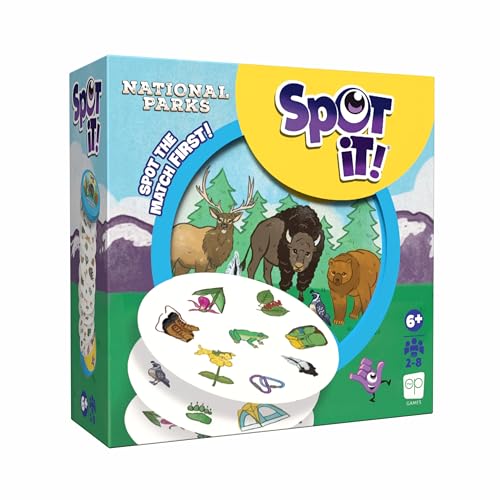 Spot It! National Parks Juego de Mesa Rápido y Familiar miniatura 1