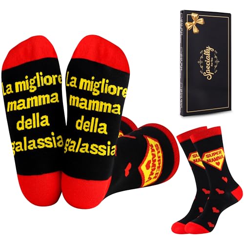 Merclix Mother's Day Gift Ideas Mum Christmas Birthday Socks for Women Funny 39-42 Useful Original, Multicolor-Super Mom, 39-42 Merclix Mother's Day Gift Ideas Mum Christmas Birthday Socks for Women Funny 39-42 Useful Original, Multicolor-Super Mom, 39-42