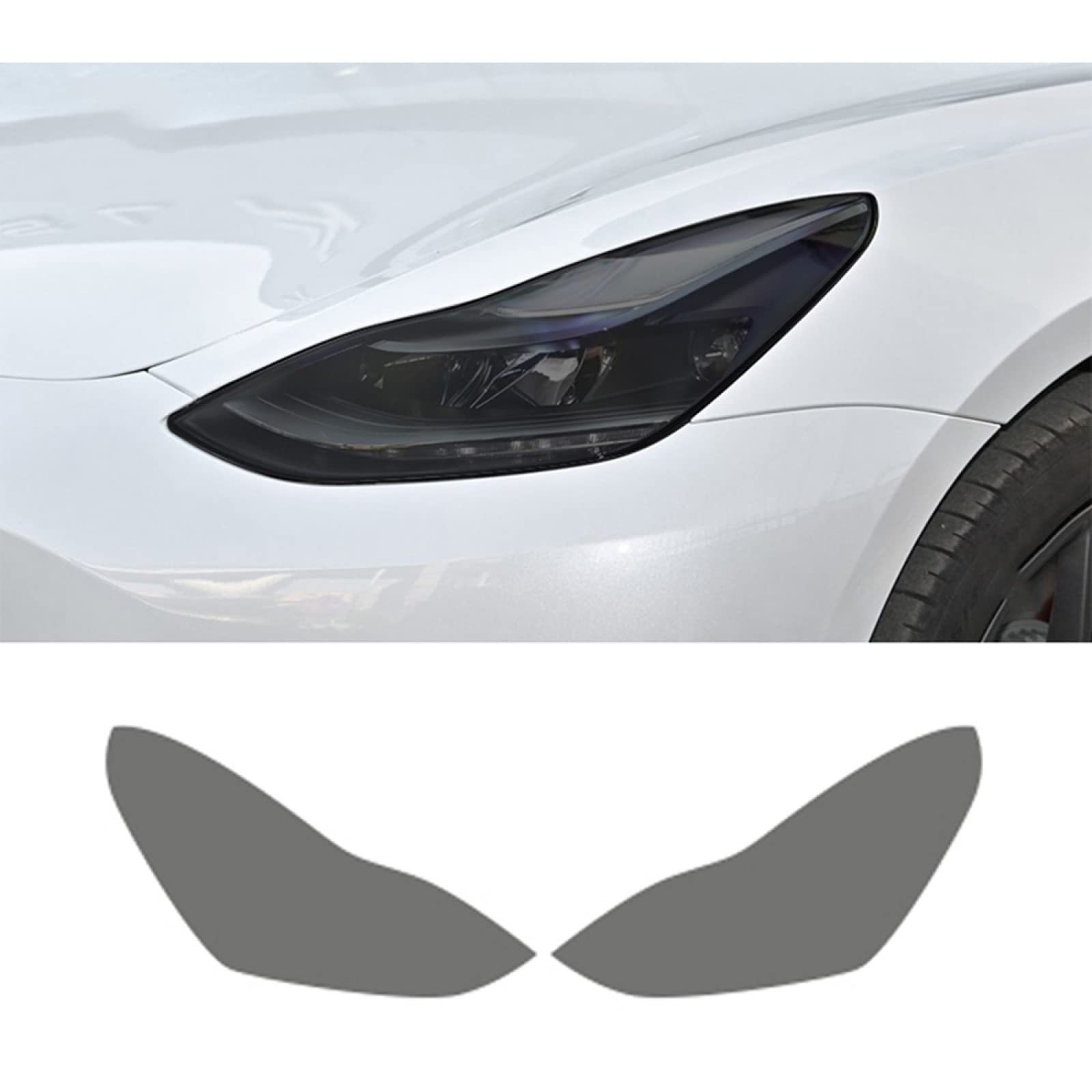 Auto Koplamp Tint Zwart Beschermfolie Bescherming Vinyl Achterlicht Transparante TPU Sticker, voor Tesla Model 3 2022 2017-heden