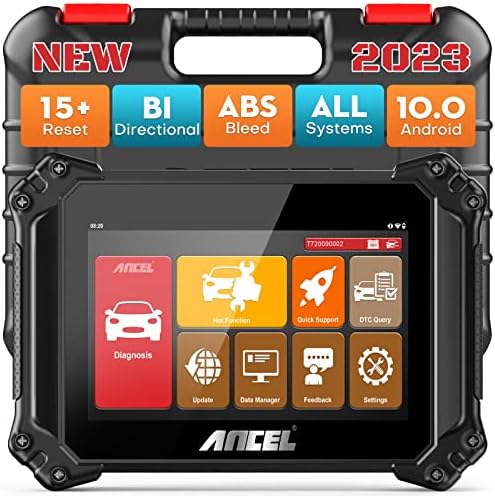 ANCEL V6 Bi Directional Scan Tool, 2023 Newest OBD2 Scanner Diagnostic Tool Key Fob Programmer, Automotriz Car Code Reader for All Vehicles, 15+ Service ABS Auto Bleed/TPMS/EPB/IMMO/DPF/SAS/Battery
