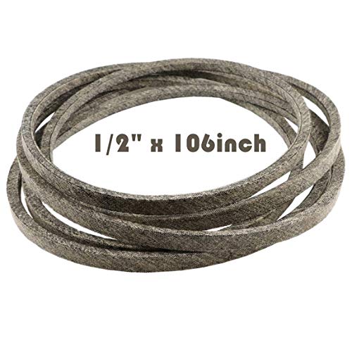 Lawn Mower Tractor Cutting Deck Blades Tranmission Drive Belt for AYP 405143 584453101, Ariens 21546607, Craftsman 7133156, Husqvarna 532405143 584453101 1/2