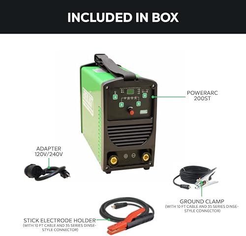 Miniatura 4 de PowerARC 200ST 200amp TIG Stick IGBT soldador 110220 voltaje dual