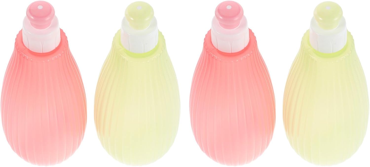 minkissy 4pcs Portable Newborn Bum Cleaner 350ml Handheld Wash Bottle Made of Pp Material for Hygiene and Diaper Changes Easy to Clean and Reuse Bottom Washing Tool
