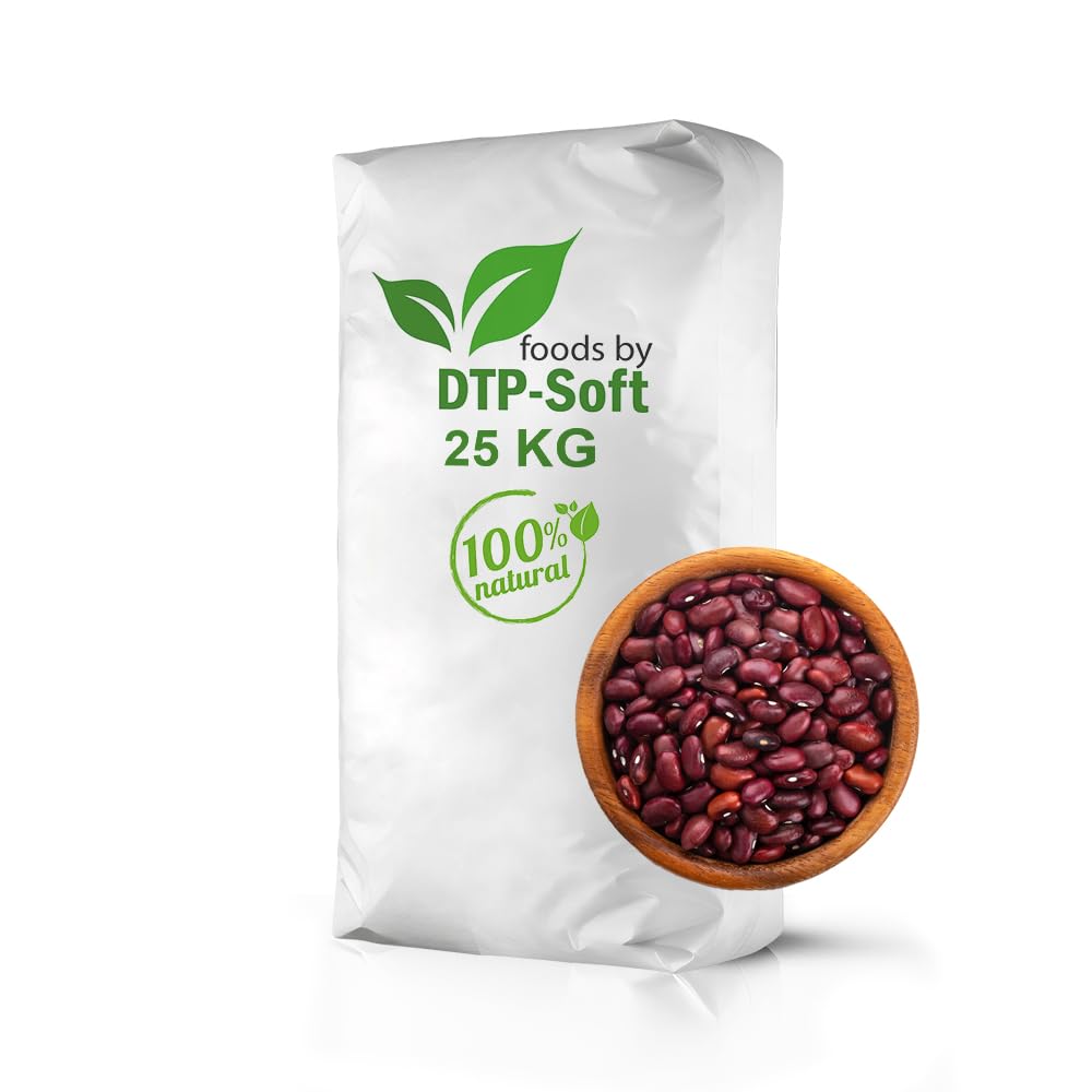 DTP-SOFT Rote Bohnen trockene Bohnen Hülsenfrüchte Red Beans (25KG)