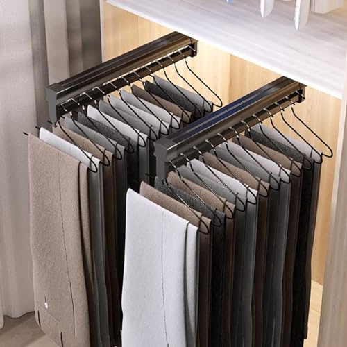 Evite arrugas usando la percha de ropa extraíble y barra de armario ajustable 4