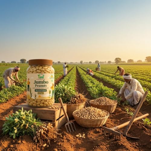 Image of Turf Fresh Jumbo Roasted Salted Peanuts, 300g x 2 Jar