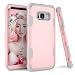 Galaxy S8 Case, KAMII 3in1 [Shockproof] Drop-Protection Hard PC Soft Silicone Combo Hybrid Impact Defender Heavy Duty Full-Body Protective Case Cover for Samsung Galaxy S8 (Rose Gold+Grey)